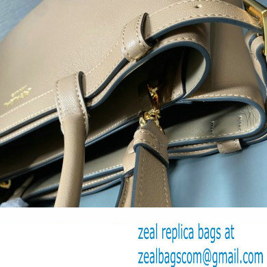 Prada Buckle medium leather handbag with double belt 1BA417 Camel 2024