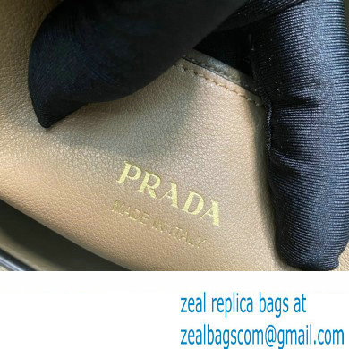 Prada Buckle small leather handbag with double belt 1BA418 Camel 2024