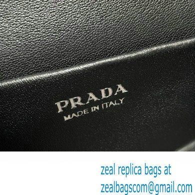 Prada Cardholder with shoulder strap and crystals Bag 1MR024 Black 2024 - Click Image to Close