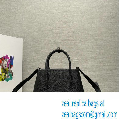 Prada Double leather mini bag 1BG443 Black 2024 - Click Image to Close