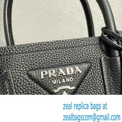 Prada Double leather mini bag 1BG443 Black 2024 - Click Image to Close