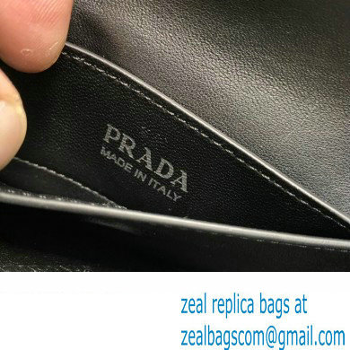 Prada Double leather mini bag 1BG443 Black 2024