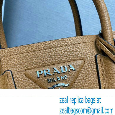 Prada Double leather mini bag 1BG443 Brown 2024 - Click Image to Close