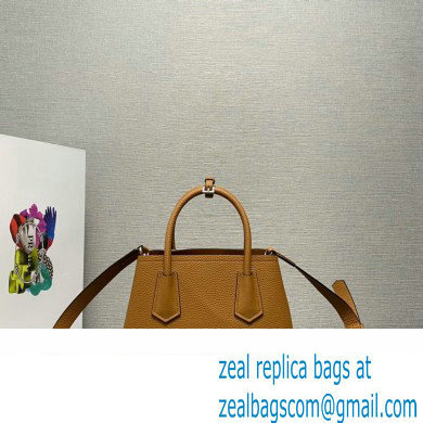 Prada Double leather mini bag 1BG443 Brown 2024
