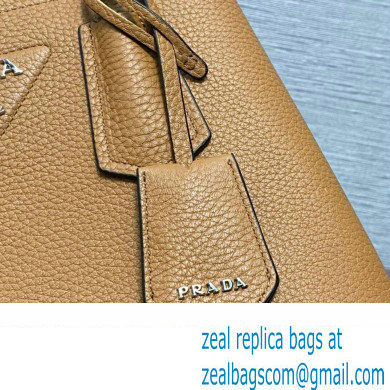 Prada Double leather mini bag 1BG443 Brown 2024 - Click Image to Close