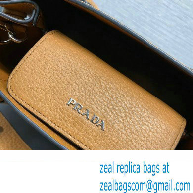 Prada Double leather mini bag 1BG443 Brown 2024