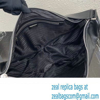 Prada Large leather Triangle bag 2VY007 Black 2023 - Click Image to Close