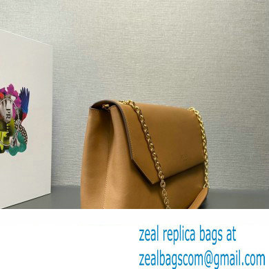 Prada Large leather shoulder bag 1BD368 Brown 2024 - Click Image to Close