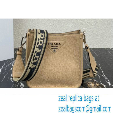 Prada Leather mini shoulder Bag 1BH191 Beige 2023