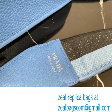 Prada Leather mini shoulder Bag 1BH191 Blue 2023