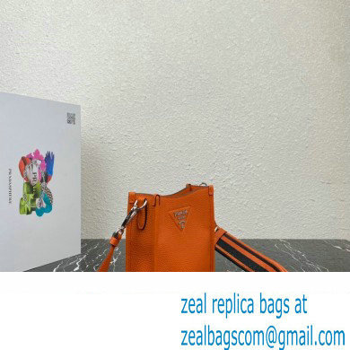 Prada Leather mini shoulder Bag 1BH191 Orange 2023 - Click Image to Close