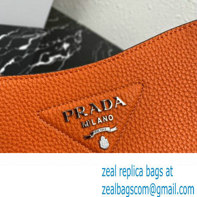 Prada Leather mini shoulder Bag 1BH191 Orange 2023