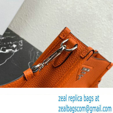 Prada Leather mini shoulder Bag 1BH191 Orange 2023 - Click Image to Close