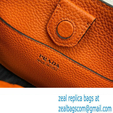 Prada Leather mini shoulder Bag 1BH191 Orange 2023