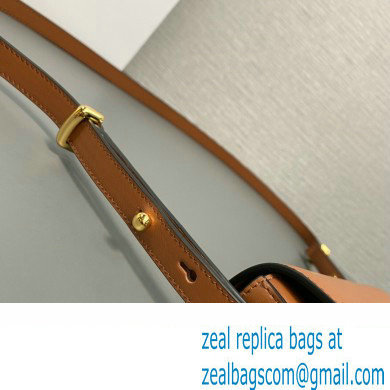 Prada Leather shoulder bag 1BD339 Brown 2023