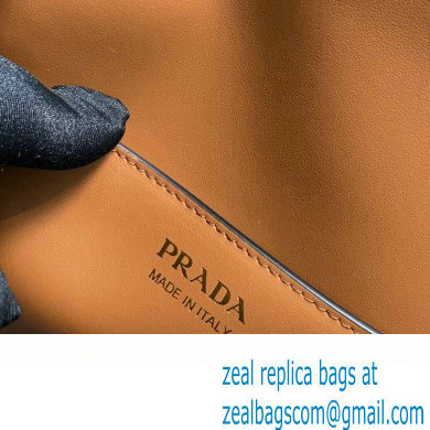Prada Leather shoulder bag 1BD339 Brown 2023 - Click Image to Close