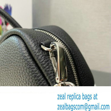 Prada Leather top-handle bag 1BB102 Black 2023 - Click Image to Close