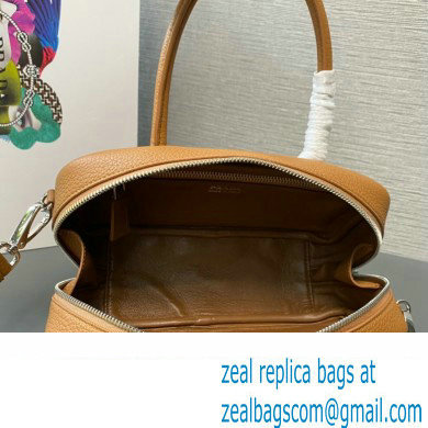 Prada Leather top-handle bag 1BB102 Brown 2023