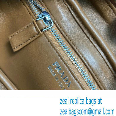 Prada Leather top-handle bag 1BB102 Brown 2023