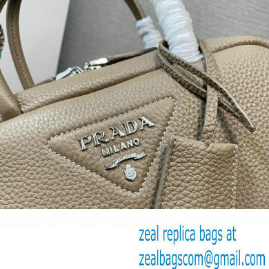 Prada Leather top-handle bag 1BB102 Camel 2023