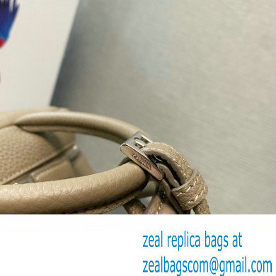 Prada Leather top-handle bag 1BB102 Camel 2023 - Click Image to Close