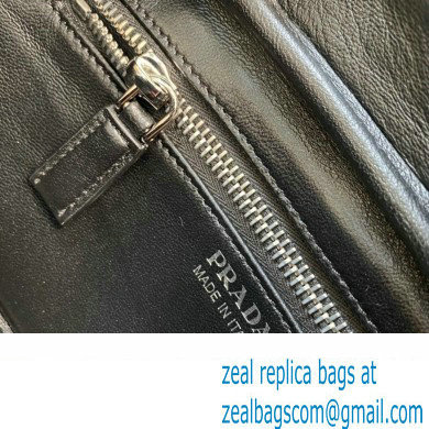 Prada Leather top-handle bag 1BB102 White 2023