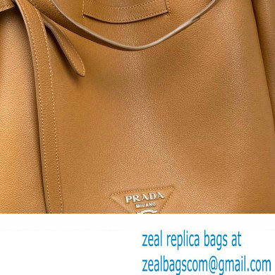 Prada Leather tote Bag 1BG339 Brown 2023 - Click Image to Close