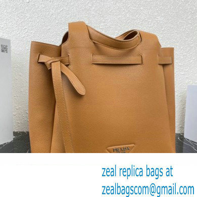 Prada Leather tote Bag 1BG339 Brown 2023