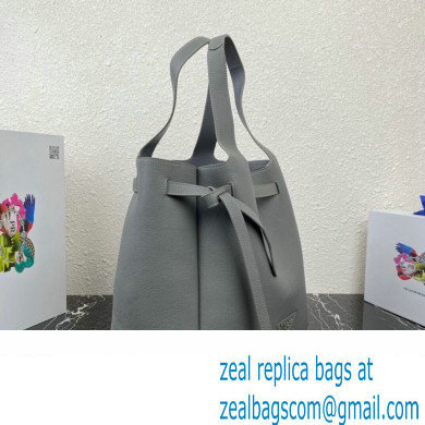 Prada Leather tote Bag 1BG339 Gray 2023