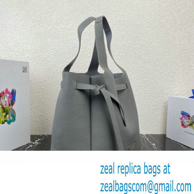 Prada Leather tote Bag 1BG339 Gray 2023 - Click Image to Close