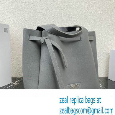 Prada Leather tote Bag 1BG339 Gray 2023 - Click Image to Close