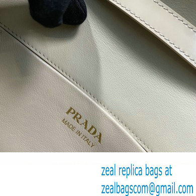Prada Medium brushed leather handbag 1BD343 Beige 2023 - Click Image to Close