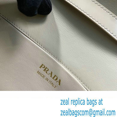 Prada Medium brushed leather handbag 1BD343 Beige 2023