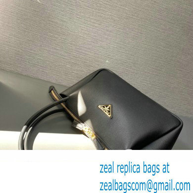 Prada Medium leather handbag 1BA444 Black 2024 - Click Image to Close