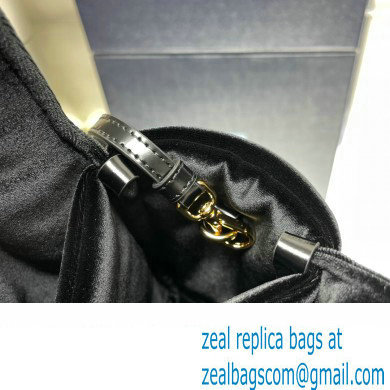 Prada Mini handbag in quilted velvet 1BA410 Black 2024