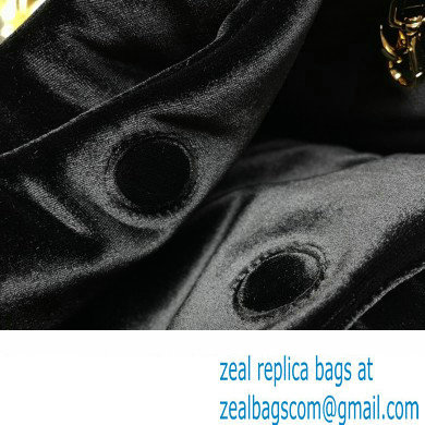 Prada Mini handbag in quilted velvet 1BA410 Black 2024