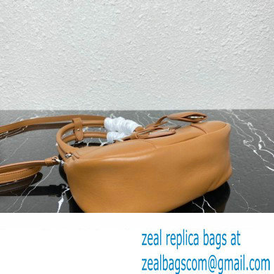 Prada Moon Re-Nylon and leather Bag 1BA381 Brown 2023