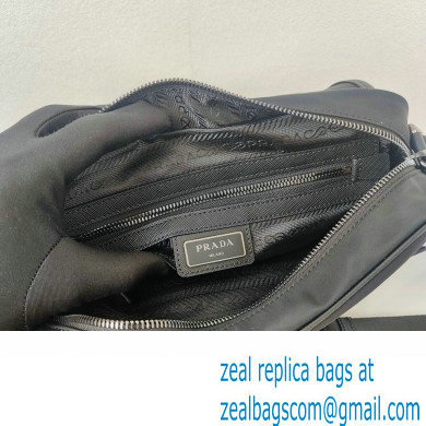 Prada Nylon Shoulder Bag 2VD041 Black 2023 - Click Image to Close