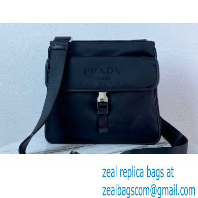 Prada Nylon Shoulder Bag VA269 Black 2023 - Click Image to Close