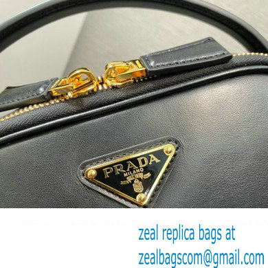 Prada Odette leather mini-bag 1BH203 Black 2023 - Click Image to Close