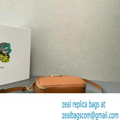 Prada Odette leather mini-bag 1BH203 Brown 2023 - Click Image to Close