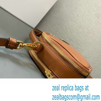 Prada Odette leather mini-bag 1BH203 Brown 2023 - Click Image to Close