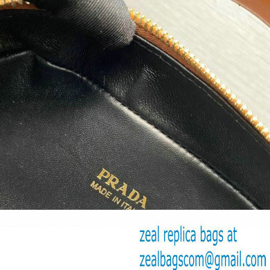 Prada Odette leather mini-bag 1BH203 Brown 2023