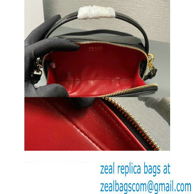 Prada Odette patent leather mini-bag 1BH206 Black 2024