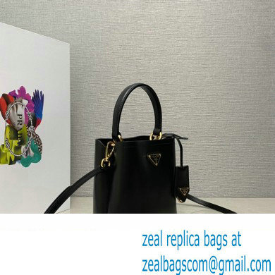 Prada Panier leather mini-bag 1BA373 Black 2023