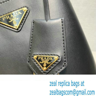 Prada Panier leather mini-bag 1BA373 Black 2023