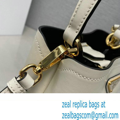 Prada Panier leather mini-bag 1BA373 White 2023