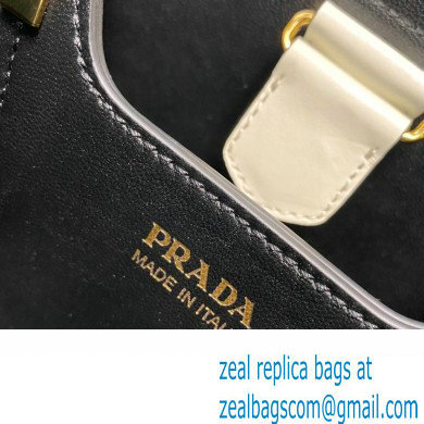 Prada Panier leather mini-bag 1BA373 White 2023