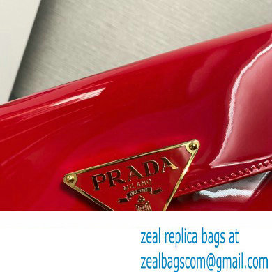 Prada Patent leather shoulder bag 1BD339 Red 2024