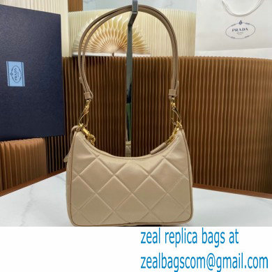 Prada Re-Edition 1995 Chaine Re-Nylon Mini Hobo Bag 1BC204 Beige 2024